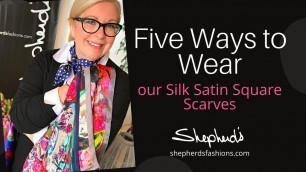 '5 Ways to Wear A Silk Satin Square Scarf - New Love\'s Pure Light Square Scarf Exclusives'