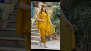 'New Yellow dress designs for girls 2022 #shorts #youtubeshort #fashionshow #style #fashion'