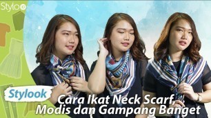 'Cara Memakai Scarf Leher | How To Wear Neck Scarf | Tutorial Easy Scarf'