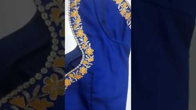'embroidery design #embroidery design for blouse #Veena fashion designer'