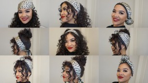 '7 QUICK & EASY SILK SCARF HAIRSTYLES!!!'