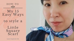 'My 15 Easy Ways to Style a Small Square Scarf'