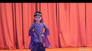 'Kids fashion show। girls traditional outfit। fashion wear। stylish dress। ramp walk। sharara dress'