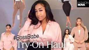 'SPRING WORKWEAR FT.  FASHIONNOVA |  WORK OUTFIT IDEAS 2022 | Try-On Haul'