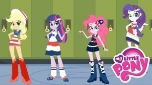 'My Little Pony Equestria Girls Transforms - Fashion Show at School Video for Kids'
