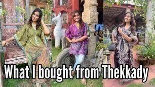 'What I bought from Thekkady | Shopping Beauty and Fashion | Kaftan |'