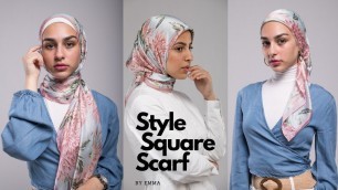 'Hijab Tutorial 101: Easy, Quick & Simple Styles using a Square Scarf'