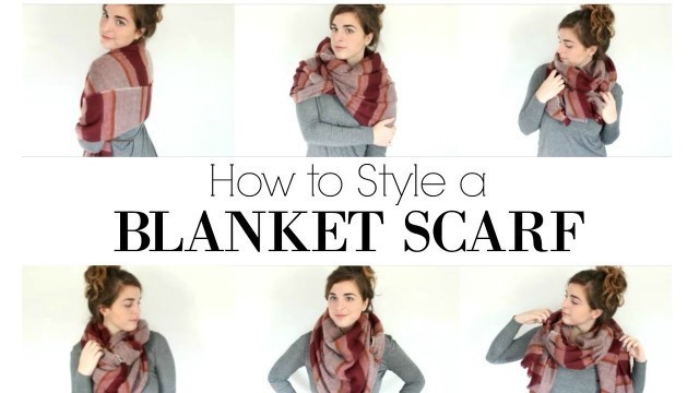 'How to Style a Blanket Scarf // Rectangle Blanket Scarf Styles // Veronica Marie'