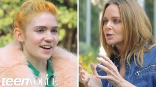 'Grimes Chats with Fashion Designer Stella McCartney | Teen Vogue'
