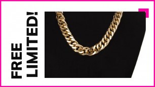 '18k Gold Curb Cuban Fashion Necklace'