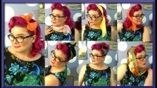 '7 Ways to Wear a Hair Scarf ~ Vintage Style'