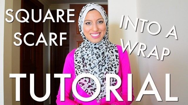 'How to Wear a Square Scarf as a Wrap Hijab Tutorial - Haute Hijab'