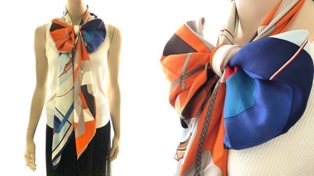'Hermes 90cm Silk Scarf Large Bow Tie (Grand Noeud Papillon)'