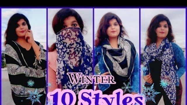 'Winter fashion : 10 Styles to wear a Scarf in this winter to upgrade your look #diyfashion #winter'