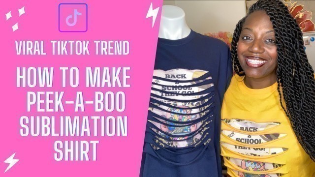 'How to make a Peek-a-boo Shirt Collab with @Doctor Fashion  | Sublimation Shirt'