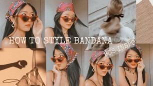 'How to style bandana I silk head scarf // 90s inspo // 2020 // Cheryl Rocha'