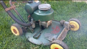 '1959 Classic Victa 18 Lawn Mower - Starting and Running'