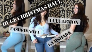 'HUGE Clothing/Activewear HAUL & Try-On- Lulu Lemon / Gymshark / Fashion Nova'