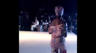 'Wanger Ayu finale walk at Lagos Fashion Week 2016.'