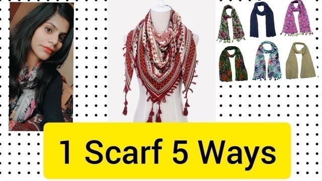 'How to wear a scarf around your neck in 5 Different ways  /Ayushi Sharma'