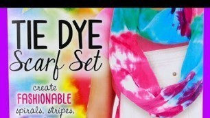'How to Make a Tie Dye Scarf! Just My Style Tie Dye Kit!'