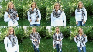 'How to Style a Blanket Scarf | How to Wear your Blanket Scarf | Style Video'