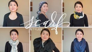 'HOW TO TIE AND WEAR A SCARF | Favourite scarf styles from my collection for Autumn Winter 2021'