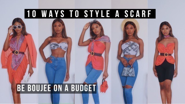 '10 Ways To Style A Scarf Into A Top/Dress: How To'