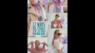 '12 ways to style your long scarf! #short'