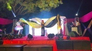 'Shaheed Rajguru College girls\' fashion show performance at South Asian University Annual Fest 2020'