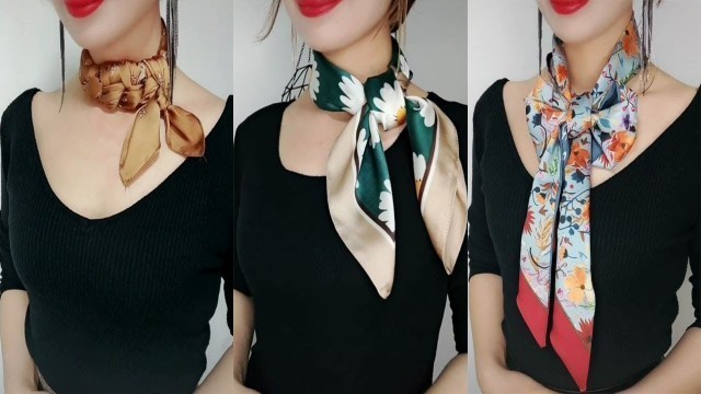 '19 Tips to tie a beautiful scarf - Best Ways to Wear a Scarf'