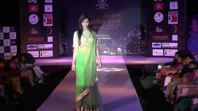 'designer sidhanth from raipur girls collection lko fashion week festival 2017'
