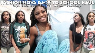 'HUGE BACK TO SCHOOL FASHION NOVA TRY-ON HAUL | simple & casual'