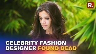 'Top Fashion designer Prathyusha Garimella found dead at her Residence in Hyderabad\'s Banjara Hills'