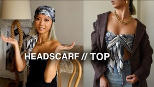 'How to wear a Dior scarf in trendy ways'