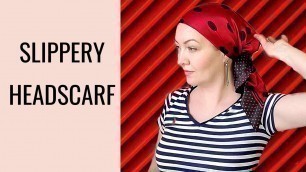 'Headscarf Secrets: How do I stop my head scarf from slipping'