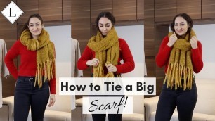 'How to Tie a Thick Scarf in the Winter'