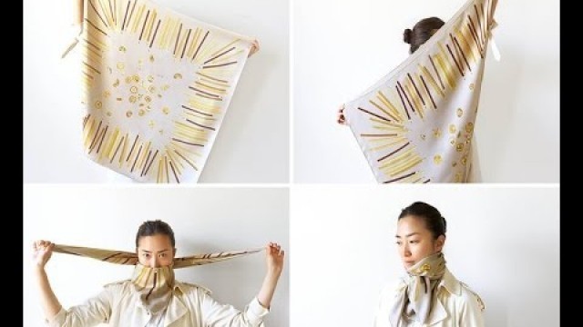 '50 creative & beatiful ways to tie a scarf for woman part1'
