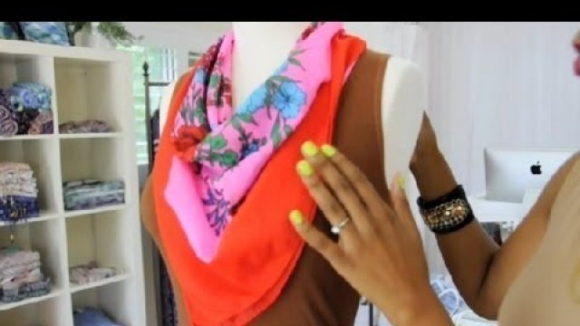 'How Do I Tie a Scarf Square? : Style & Fashion Tips'