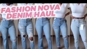 'FASHION NOVA DENIM TRY ON HAUL | THE PERFECT FIT | SIZE 5'