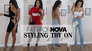 '$300+ Fashion Nova Styling Try-On Haul || DeUndrea lcs'