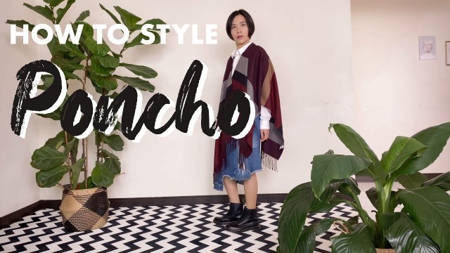 'How to Wear a Poncho Scarf in Different Ways｜ways to style your scarf'