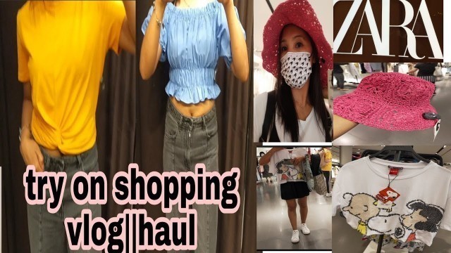 'ZARA TRY ON SHOPPING VLOG||HAUL SPRING SUMMER||BEAUTY FASHION COLLECTION 2021'