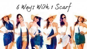 '6 Cool Ways to Tie a Scarf in Summer | Sarong Styles 2019 | natashagibson'