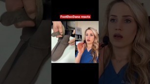 'Doctor reacts: satisfying shoe slicing'