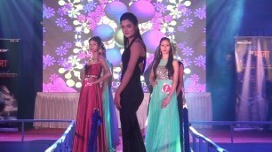 'A fashion show indian girls with indian culture in chaibasa.'