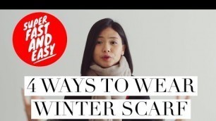 '4 EASY WAYS TO WEAR YOUR WINTER SCARF - LOOK CHIC WHILE STAYING WARM | EUNIKEDWI'