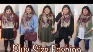 'One Scarf, 5 Outfits - Plus Size Fashion!'