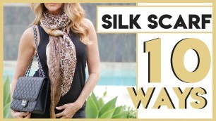 'How To Style A Silk Scarf | Silk Scarf 10 Ways - fabulous50s'
