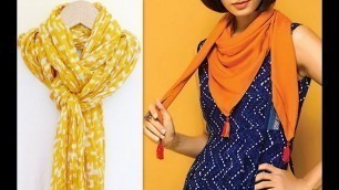 '11 stylish ways to wrap a dupatta like scarf or stole DIY (Hindi version)'